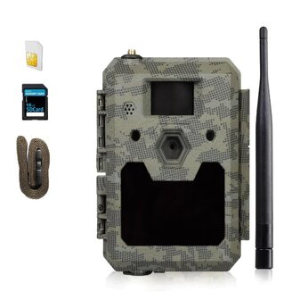 icucam5 - 4G / LTE Wildcamera / Bewakingscamera + 4000 Coins & 16GB SD card