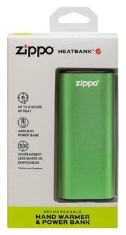 ZIPPO Heatbank 6 Powerbank / Handw&auml;rmer 4.400 mAh (wiederaufladbare Akku)