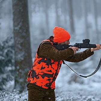 Blaser Beanie Oranje omkeerbaar