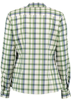 Tom Collins Dames blouse met 1/1 arm Haifisch kraag, oprolbare mouwen