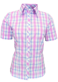 Condor Women&#039;s blouse 1/2 arm diag. button tape