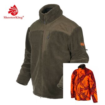 SHOOTERKING Dawn Fleece WendeJacke II braun / Mossy Oak Blaze Camo Herren