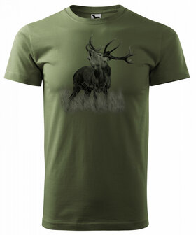 Hert T-Shirt Groen - Logo 3
