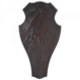 Oak Deer Trophy Plate 32 x 18 cm Dark