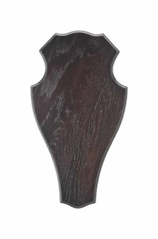 Oak Deer Trophy Plate 32 x 18 cm Dark