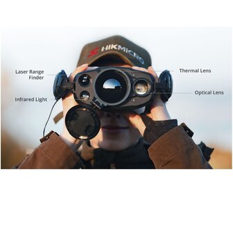 HIKMICRO Binocular RAPTOR RH50LN (IR 940nm) Warmtebeeld & Nachtzicht (2 in 1) 