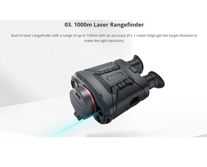 HIKMICRO Binocular RAPTOR RH50LN (IR 940nm) Warmtebeeld & Nachtzicht (2 in 1) 