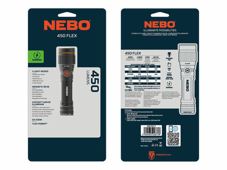 NEBO 450 Flex Rechargeable Flashlight