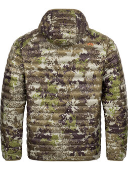 Blaser Challenger Airflake down jacket for men in Huntec camo