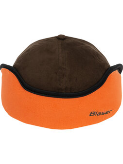 Blaser Suede winter cap brown