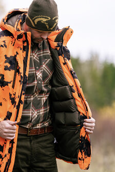 Blaser Daunen WP Jacke Janus Camo Orange