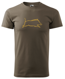 Wild Boar T-Shirt Brown - Logo 5