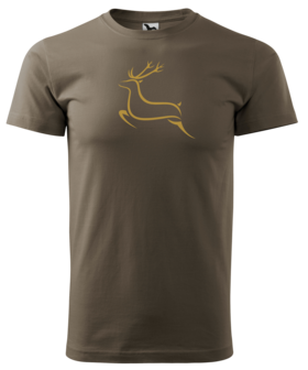 Hert T-Shirt Bruin - Logo 4