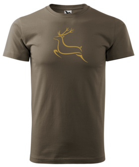 Cerf T-Shirt Brun - Logo 4