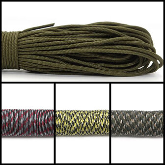 Paracord 2 mm Lengte 15 / 30 Meter (Touw)