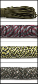 Paracord 2 mm Lengte 15 / 30 Meter (Touw)