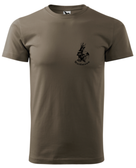 Waidmann T-Shirt Naturel Bruin - Logo Small
