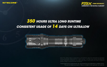 NITECORE P20iX Xtreme Performance i-Generation 21700 Tactical Flashlight