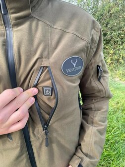 VENATORIX Beheizte Jacke Gr&uuml;n &#039;Pirsch&#039; Unisex + Powerbank