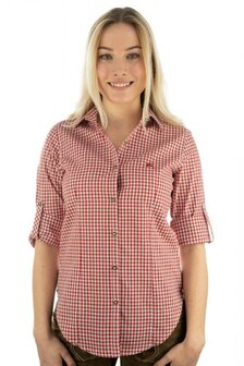 OS-Trachten Dames blouse Irene rood