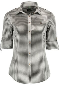 OS-Trachten Woman shirt Irene dark green