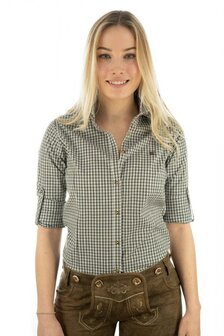 OS-Trachten Woman shirt Irene dark green