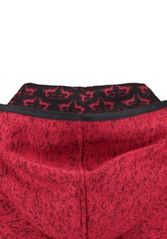 OS-Trachten Vestes polaires tricot&eacute;es femme &agrave; capuche rouge ​