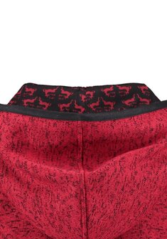 OS-Trachten Women&#039;s knitted fleece jackets with hood red ​