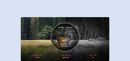 Hikmicro Alpex 4K A50E digitales Tag/Nachtsicht Zielfernrohr
