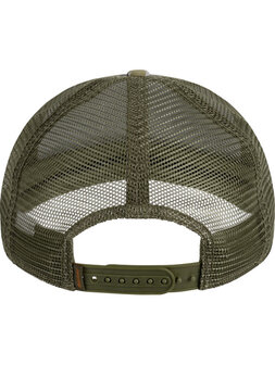 Blaser Leather Badge Casquette Dark Oliv