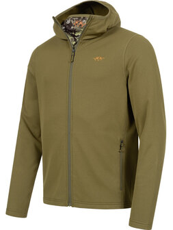 Blaser High-Quality Drain Full-Zip Midlayer Hoody Green