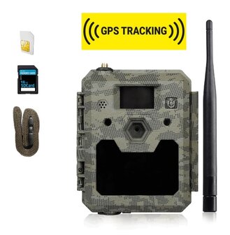 ICU CLOM CAM 5 - 4G / LTE Wildcamera / Bewakingscamera + 2000 Coins, 16GB SD card &amp; GPS-Tracker