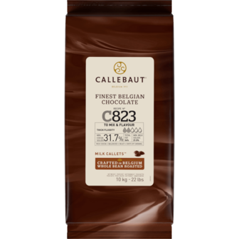 Gouttes de chocolat au lait Callebaut C823 to mix &amp; Flavour 10 kg