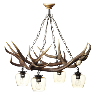 Lampa wisząca Red Deer Triangle 4 lampy