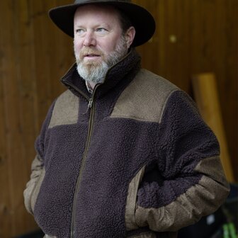 Kurtka polarowa Blaser Sherpa ciemny brąz