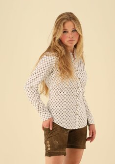 Chemisier femme Gipfelst&uuml;rmer Ines cerf brun