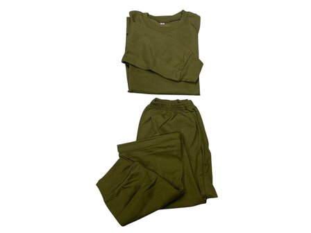 Waidmann Unterw&auml;sche Langarmshirt-Hose-Kombination ​Gr&uuml;n