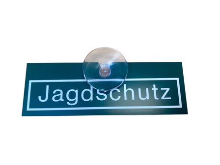 Plaque de fen&ecirc;tre de voiture Jagdschutz