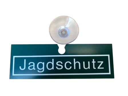 Plaque de fen&ecirc;tre de voiture Jagdschutz