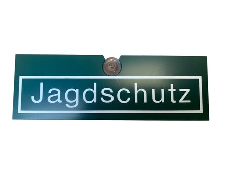 Plaque de fen&ecirc;tre de voiture Jagdschutz