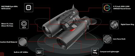 Nocpix Quest H35R Thermal Imaging Binocular (Laser-Rangefinder)