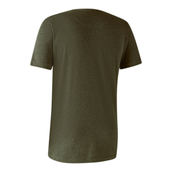 Deerhunter T-Shirt Basic Adventure Green melange