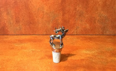 Bottle cork with deer