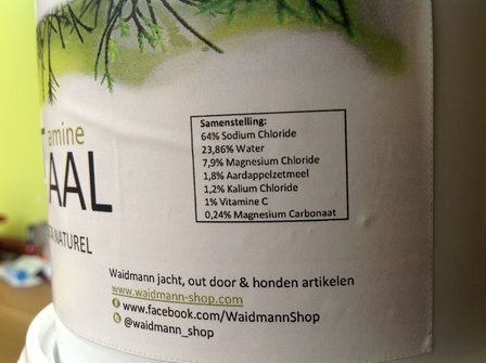 Vitamine Mineraal Pasta Naturel Emmer voor Grofwild / Roodwild