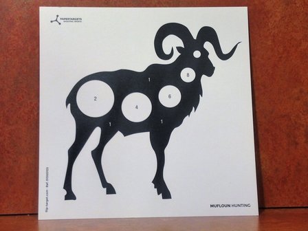 Paper Targets Muflon 14 x 14 cm