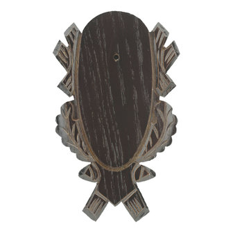 Rehbockbrett Dunkel Eiche mit Kiefereinlage Stilvoll 21 x 12 cm
