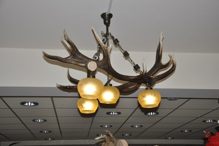 Lampa wisząca Red Deer Triangle 4 lampy