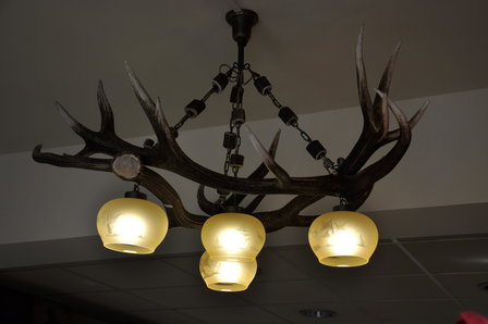 Lampa wisząca Red Deer Triangle 4 lampy