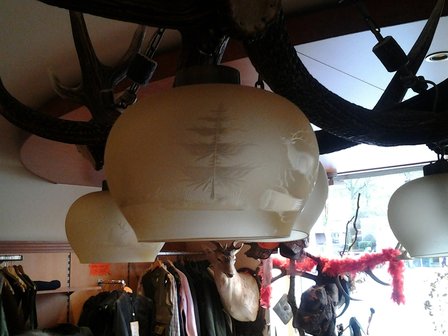 Lampa wisząca Red Deer Triangle 4 lampy