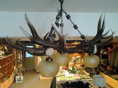 Lampa wisząca Red Deer Triangle 4 lampy